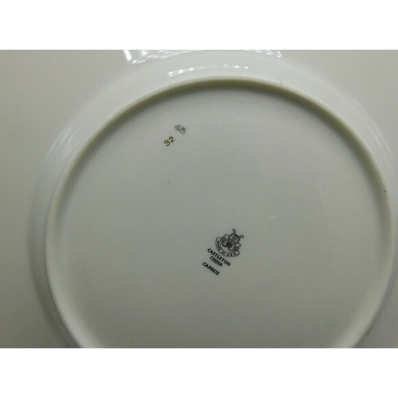 1x  Castleton China Caprice Dinner Plate 10 3/4" Blue Gray Floral Excellent - Picture 7 of 12